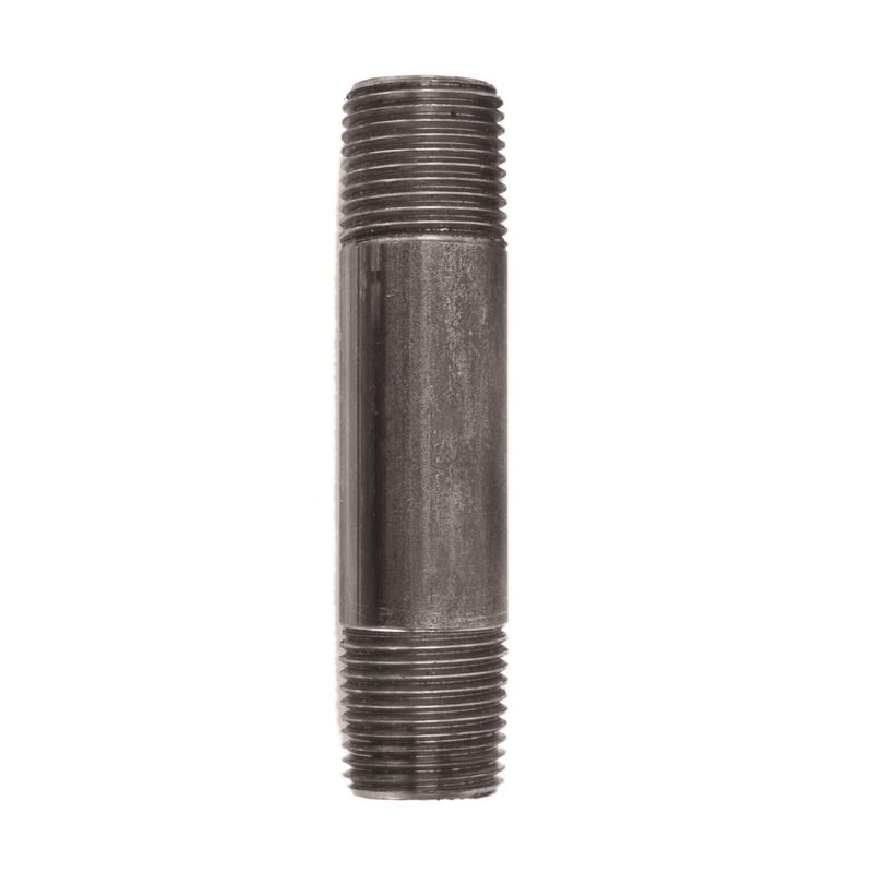 STZ Industries 1/2 in. MIP each X 1/2 in. D MIP Black Steel 3-1/2 in. L Nipple