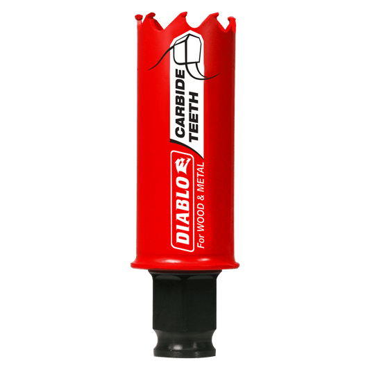 Diablo Snap-Lock Plus 1-1/16 in. Carbide Tipped 2-3/8 in. L X 3/8 in. D Hole Saw