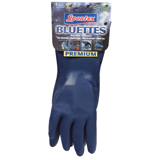 Spontex Bluettes Neoprene Cleaning Gloves M Blue 1 pk