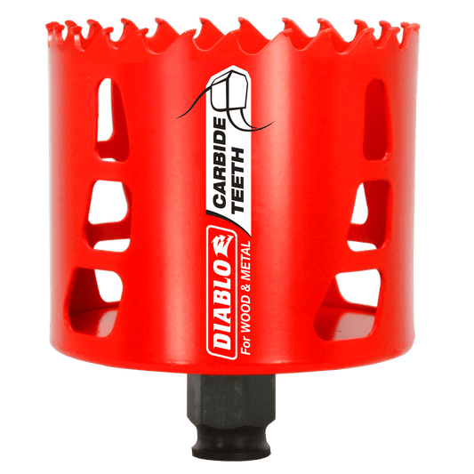Diablo Snap-Lock Plus 3-1/8 in. Carbide Tipped 2-3/8 in. L X 3/8 in. D Hole Saw