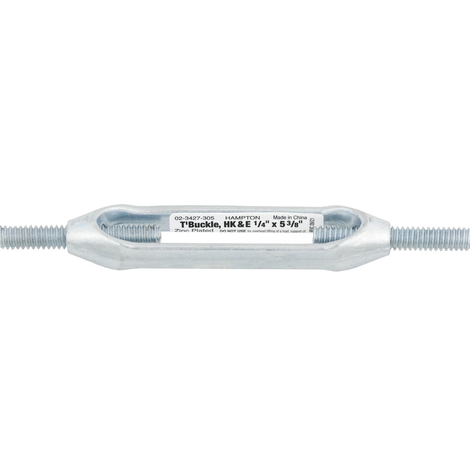 Hampton Zinc-Plated Aluminum/Steel 0.207 in. D Turnbuckle 160 lb 5-3/8 in. L