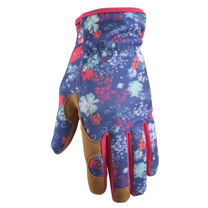 Wells Lamont Women's Indoor/Outdoor Botanical Work Gloves Multicolor M 1 pk - Image 1