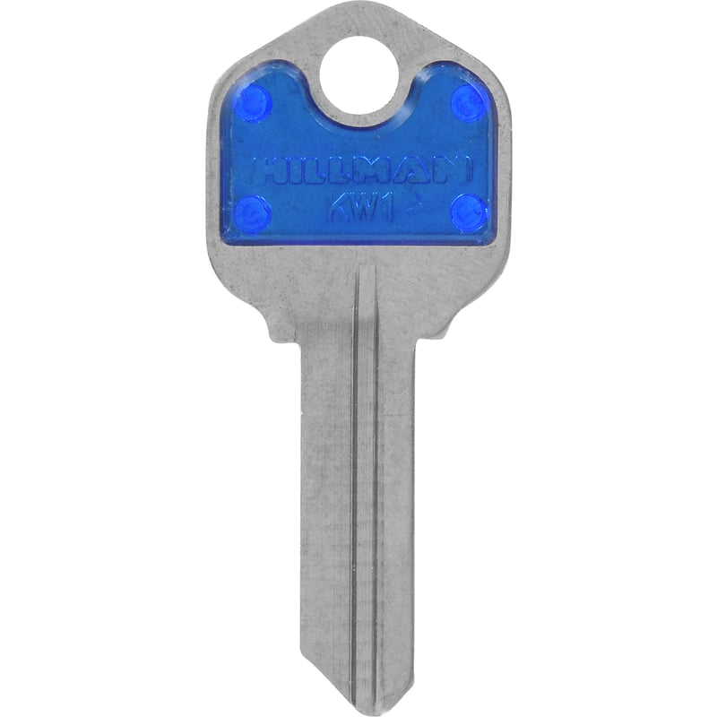HILLMAN ColorPlus House/Office Key Blank Single Blue
