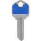HILLMAN ColorPlus House/Office Key Blank Single Blue