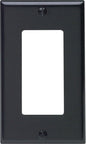Leviton Decora Black 1 gang Thermoset Plastic Decorator Wall Plate 1 pk