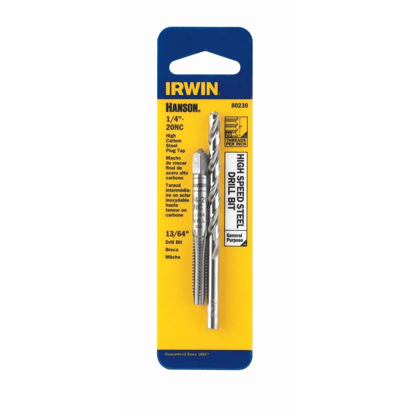 Tap&Drbt1/4"-20Ncx13/64"