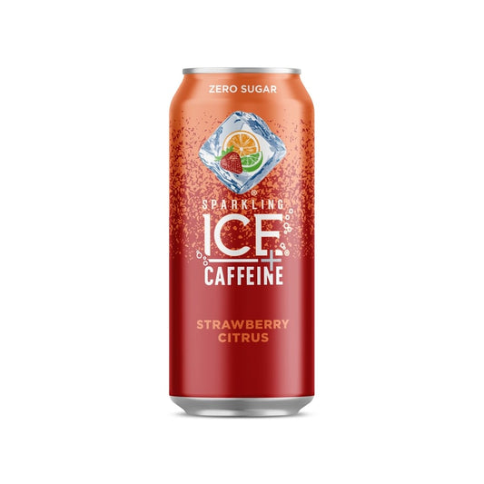 Sparkling Ice Strawberry Citrus Caffeine Beverage 16 oz 1 pk