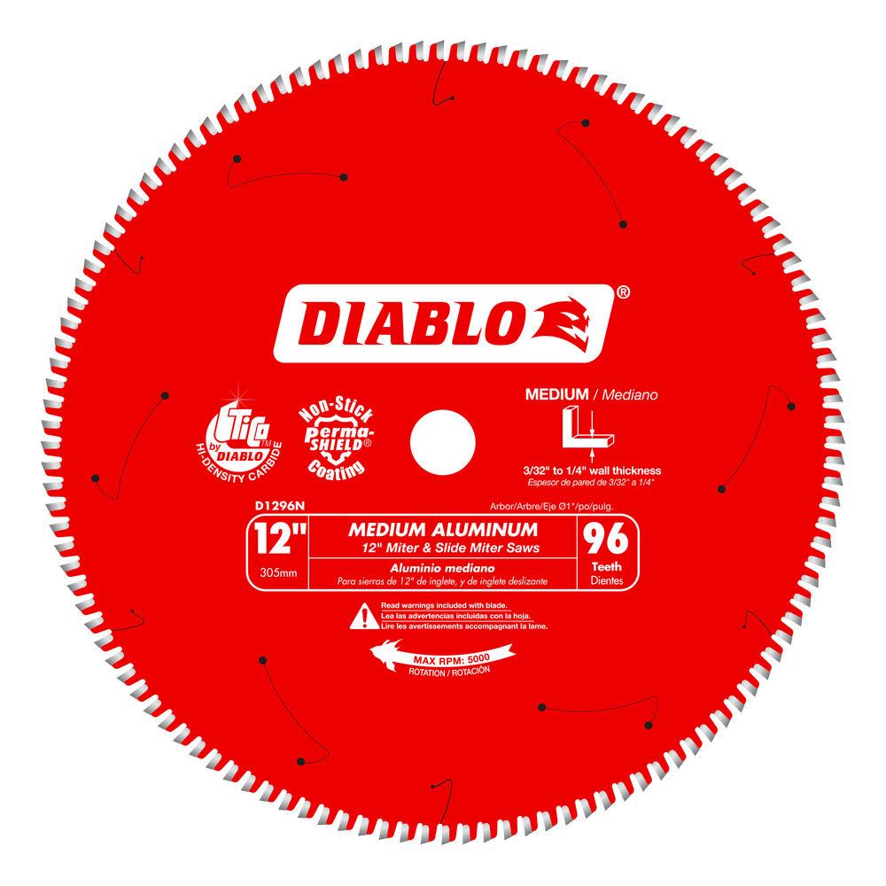Diablo 12 in. D X 1 in. TiCo Hi-Density Carbide Circular Saw Blade 96 teeth 1 pk