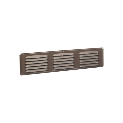 Air Vent 4 in. H X 16 in. L Brown Aluminum Undereave Vent