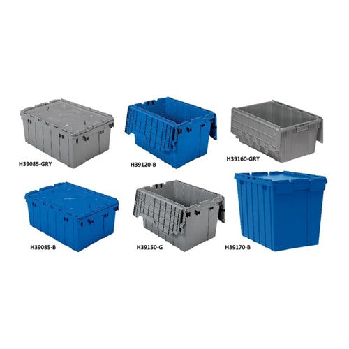 Akro-Mils Attached Lid Containers