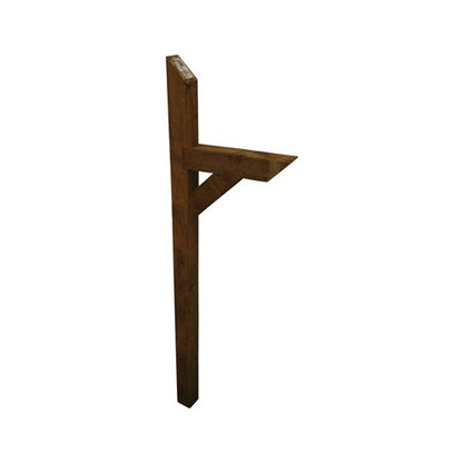 Alexandria Moulding 72 in. Natural Brown Pine Mailbox Post