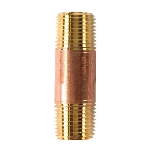 Anderson Metals 1/2 in. MPT in. X 1/2 in. D MPT Red Brass Nipple 2-1/2 in. L