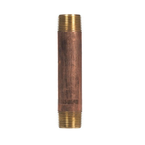 Anderson Metals 1 in. MPT in. Red Red Brass Nipple 6 in. L