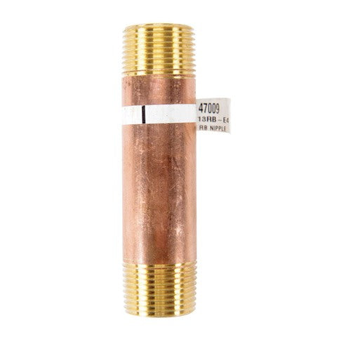 Anderson Metals 3/4 in. MPT in. X 3/4 in. D MPT Red Brass Nipple 4 in. L