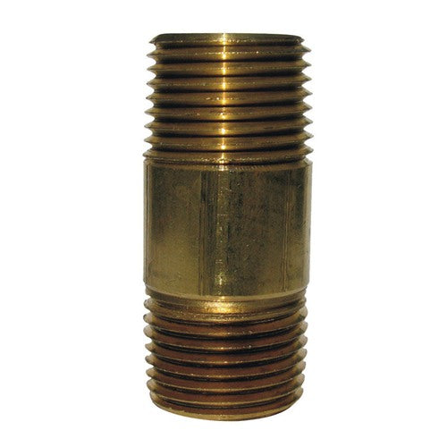 Anderson Metals 3/8 in. MPT in. X 3/8 in. D MPT Red Brass Nipple 2 in. L