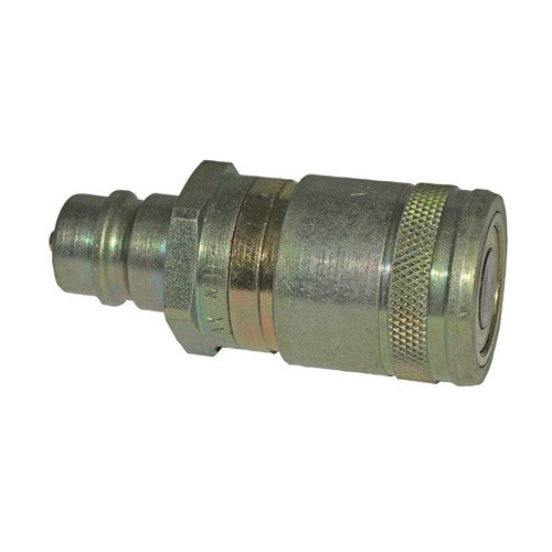 Apache 0.5 in. D 3000 psi Steel Flat Face Hydraulic Adapter