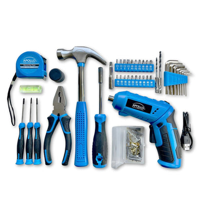Apollo Tools Household Tool Kit 81 pc