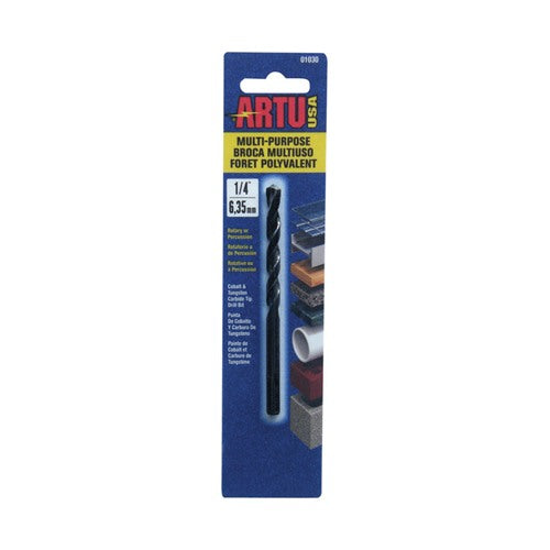 ARTU 1/4 in. X 4-1/8 in. L Tungsten Carbide Tipped Drill Bit Straight Shank 1 pc