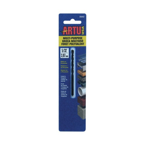 ARTU 5/32 in. X 3-1/8 in. L Tungsten Carbide Tipped Drill Bit Straight Shank 1 pc
