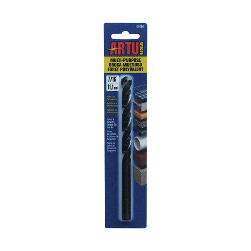 ARTU 7/16 in. X 6-1/8 in. L Tungsten Carbide Tipped Drill Bit Straight Shank 1 pc