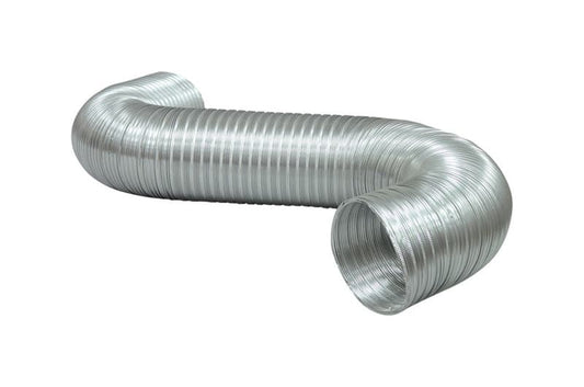Deflect-O Jordan 96 in. L X 4 in. D Silver Aluminum Semi-Rigid Vent Duct