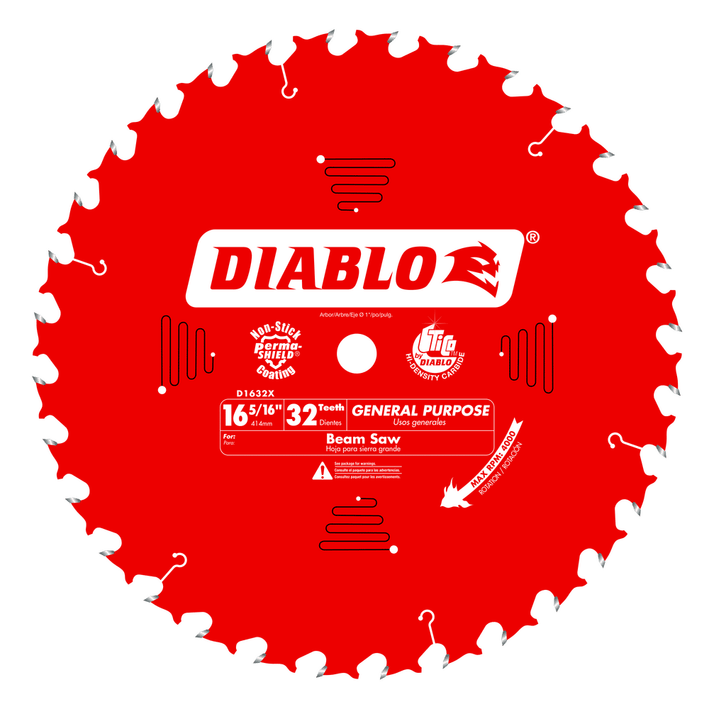 Diablo 16-5/16 in. D X 1 in. GP TiCo Hi-Density Carbide Circular Saw Blade 32 teeth 1 pk