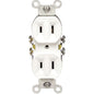 Leviton 15 amps 125 V Duplex White Outlet 1-15R 1 pk