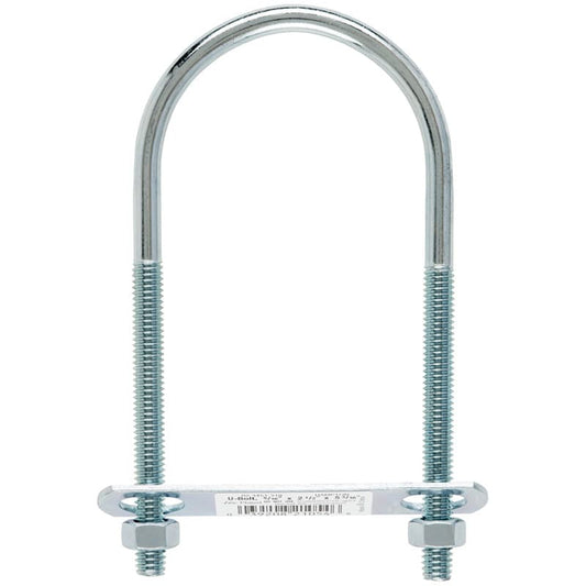 Hampton 0.31 in. X 2-1/2 in. W X 5-1/4 in. L Coarse Zinc-Plated Steel U-Bolt