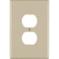 Leviton Ivory 1 gang Thermoset Plastic Duplex Wall Plate 1 pk