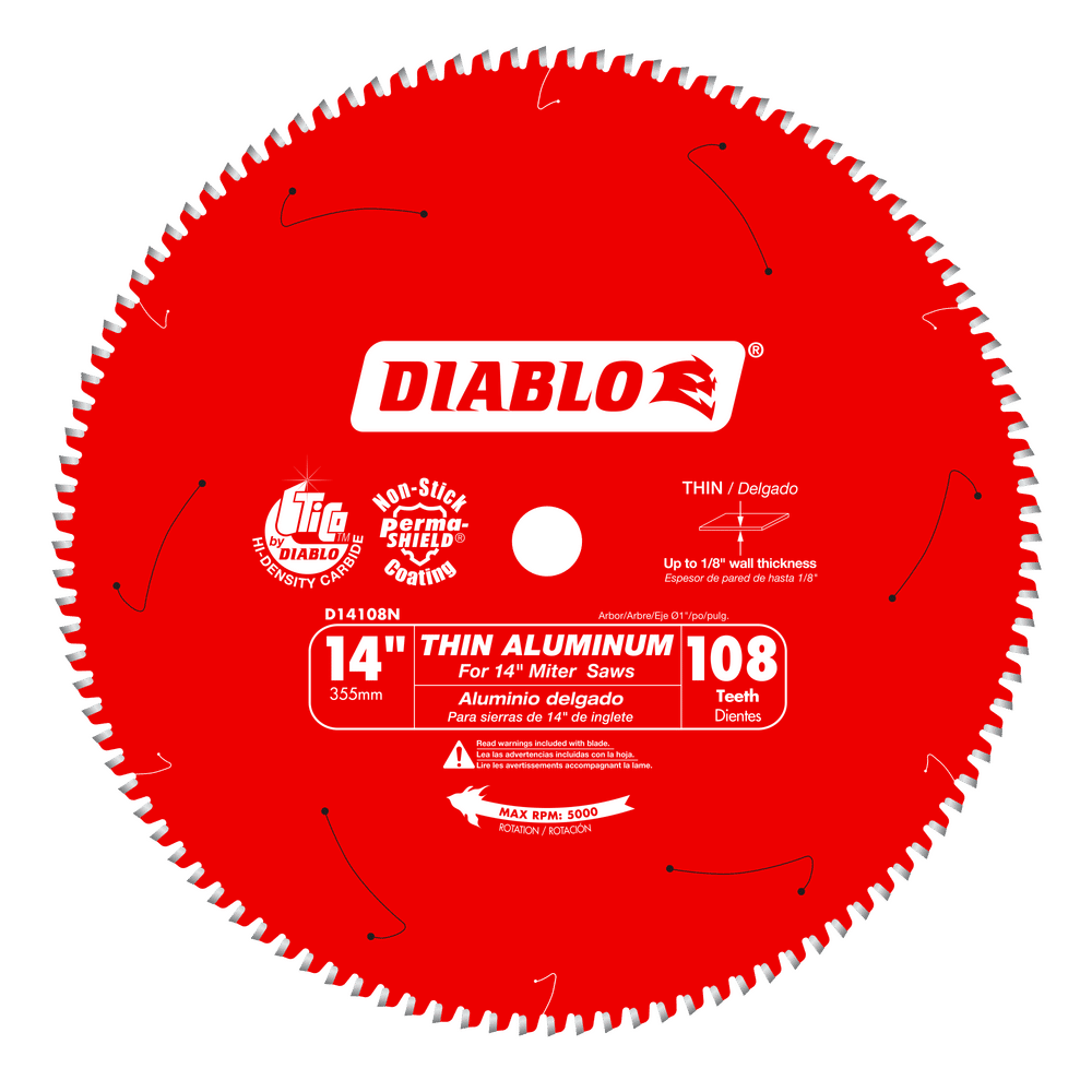 Diablo 14 in. D X 1 in. TiCo Hi-Density Carbide Circular Saw Blade 108 teeth 1 pk