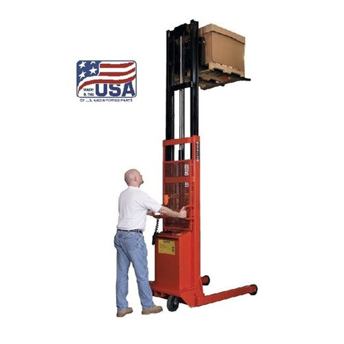 Battery Powered 1000 Lb. To 2000 Lb. Pallet Straddle & Platform Stackers