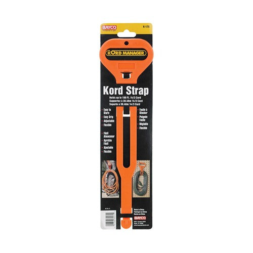 Bayco 14.3 in. L Orange Plastic Short Carry Strap