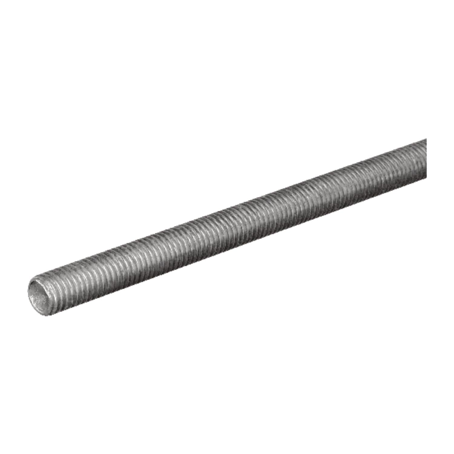 SteelWorks 1/2 in. D X 36 in. L Zinc-Plated Steel Threaded Rod