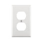 Leviton White 1 gang Thermoplastic Nylon Duplex Wall Plate 1 pk