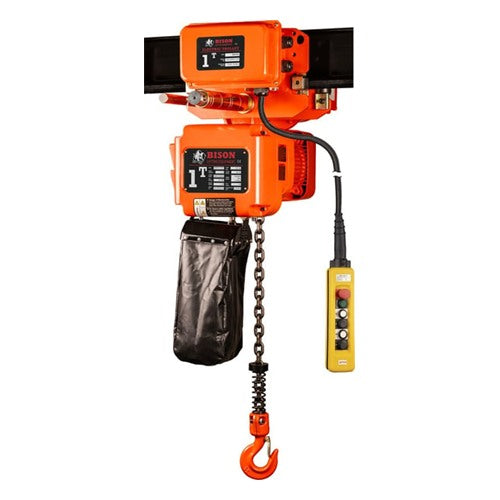 Bison Lifting Equipment Bison 3-Phase Electric Chain Hoist With Motorized Trolley (HHBD)