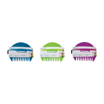 Bloom 12 in. 9 Tine Poly Leaf Scoop Poly Handle