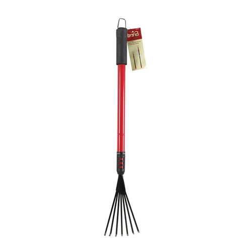 Bond 37 in. 9 Tine Steel Fan Rake Steel Handle