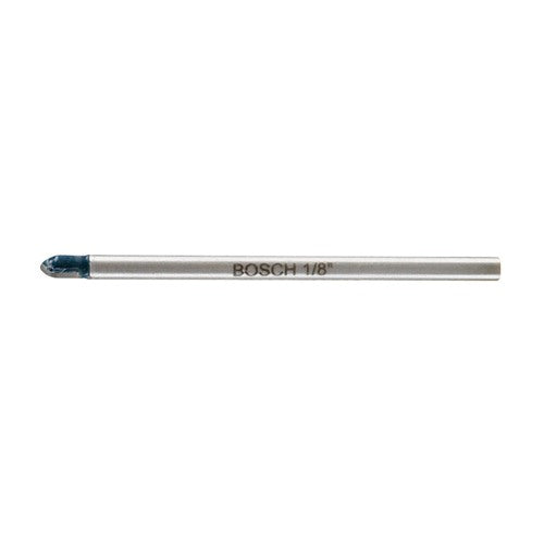 Bosch 1/8 in. X 4 in. L Carbide Tipped Glass and Tile Bit 3-Flat Shank 1 pc