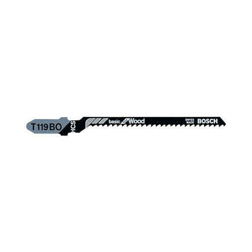 Bosch 3-1/4 in. Carbon Steel T-Shank Jig Saw Blade 12 TPI 5 pk