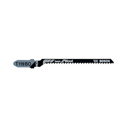Bosch 3-1/4 in. Carbon Steel T-Shank Jig Saw Blade 12 TPI 5 pk