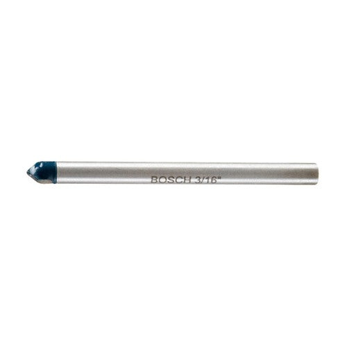 Bosch 3/16 in. X 2 in. L Carbide Tipped Glass and Tile Bit 3-Flat Shank 1 pk