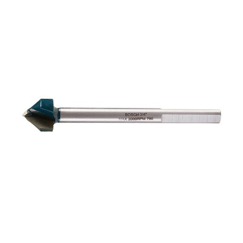 Bosch 3/4 in. X 4 in. L Carbide Tipped Glass and Tile Bit 3-Flat Shank 1 pc