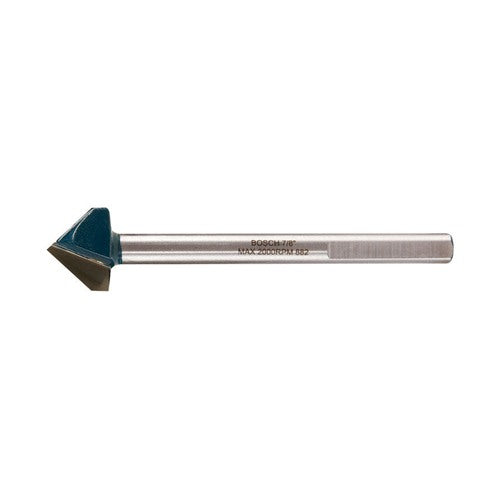 Bosch 7/8 in. X 4 in. L Carbide Tipped Glass and Tile Bit 3-Flat Shank 1 pc