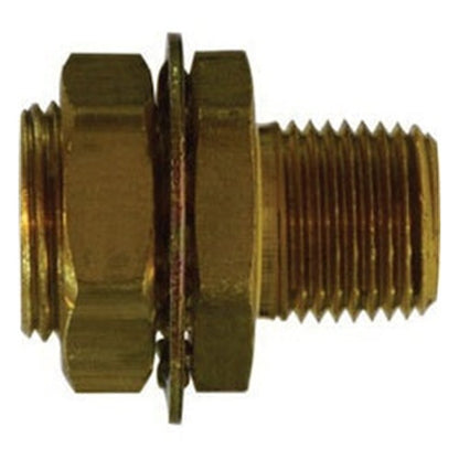 F X M 1-14 Thread Bulkhead Coupling — Brass Fittings | 6 Stocked Part Numbers (129A-391FC4, 129A-55646 … 28324)