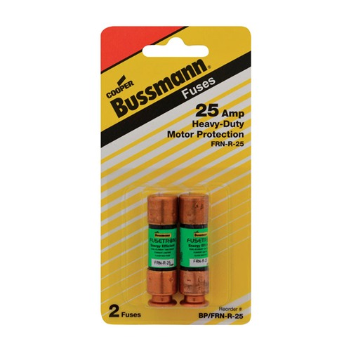 Bussmann 25 amps Dual Element Time Delay Fuse 2 pk