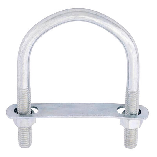 Hampton 3/8 in. X 3 in. W X 4-1/8 in. L Coarse Zinc-Plated Steel U-Bolt