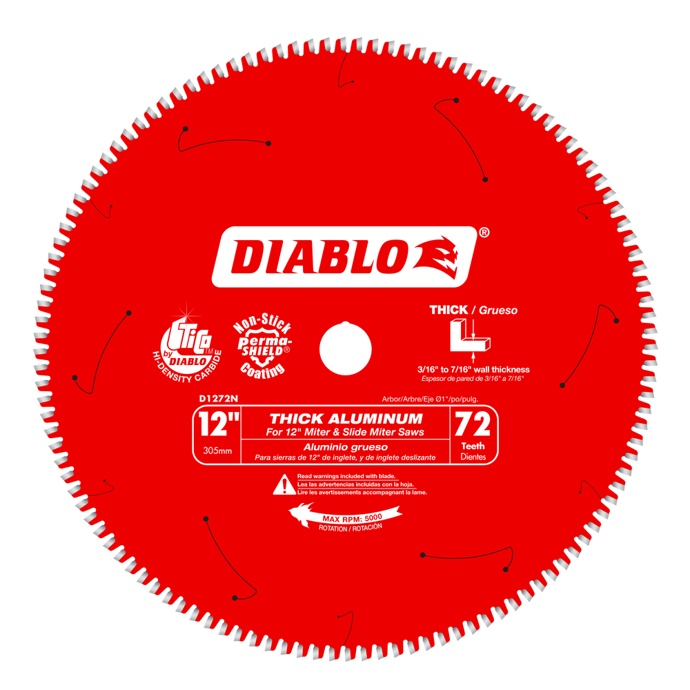Diablo 12 in. D X 1 in. TiCo Hi-Density Carbide Circular Saw Blade 72 teeth 1 pk