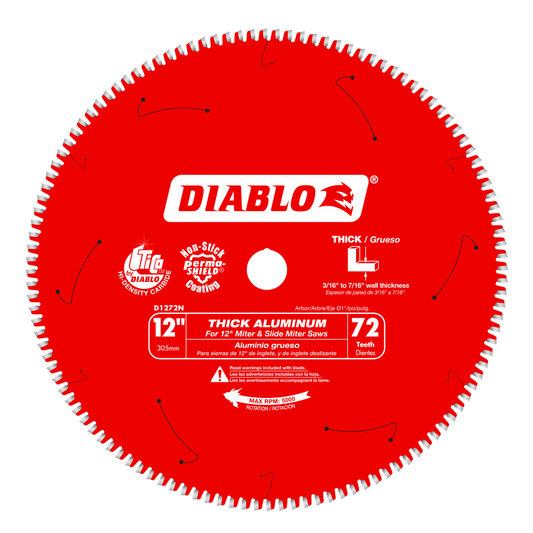 Diablo 12 in. D X 1 in. TiCo Hi-Density Carbide Circular Saw Blade 72 teeth 1 pk
