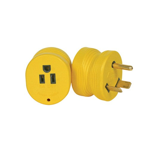 Camco Power Grip 30 amps RV Electrical Adapters 1 pk