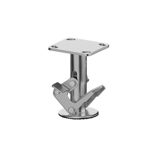 CasterDepot Floor Locks - Stainless Steel Pedal Style